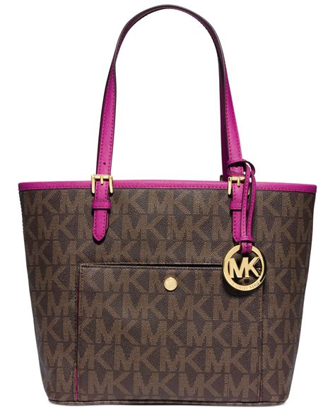 michael kors jet set medium top zip snap pocket|michael michael kors jet set item medium snap pocket tote.